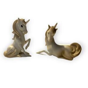 Vintage Joseph Original Pair of Unicorn Figurines